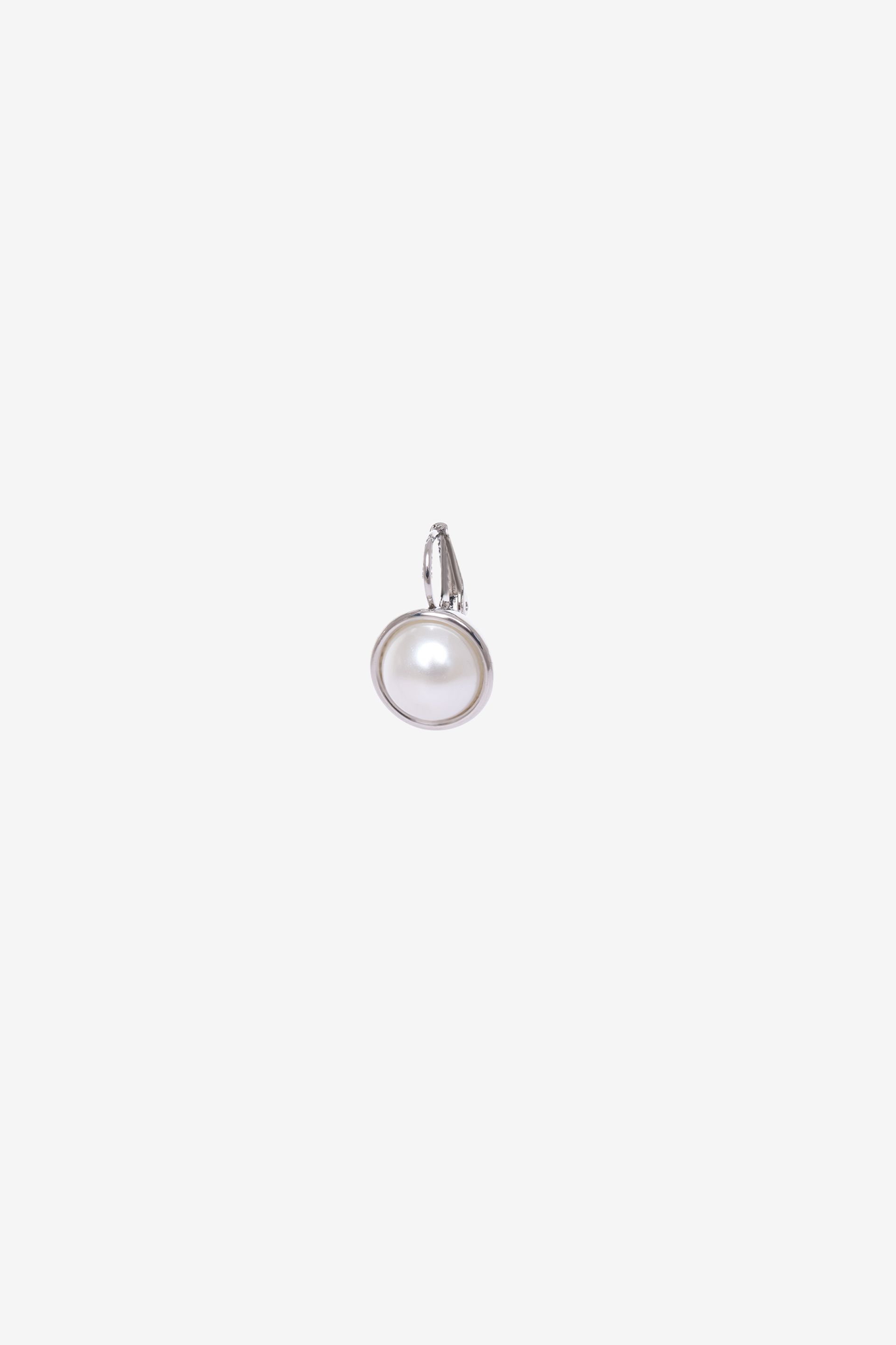 Silver Dainty Pearl Earrings, , image 3